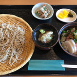 和創旬彩たかぼ - そばランチ ミニネギトロ丼