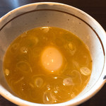 麺屋NOROMA - 少しサラッとしたかな？味玉トッピングです。