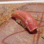 すし匠 - 中とろづけ握り（産地忘れた）