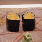 すし匠 - むらさきうにのり巻き（産地忘れた）