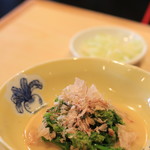 角平 - 　3時からのお料理　きせつの一品　菜の花の辛し和え