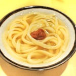 まさか - ひやあつさぬき  南高梅のせ（メニューにはないっす）