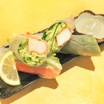 まさか - カニカマ生春巻  かに味噌ソース