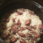傳 - (2017年4月　訪問)ホタルイカの炊き込みご飯。