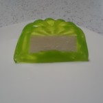 ゼリーのイエ - メロンゼリーをカットしてみた♪