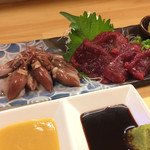 バッチコイ酒場 まるちゅう - クジラとホタルイカ