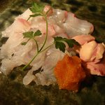 天然平目の刺身