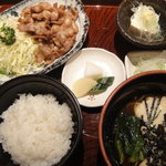 新ばし - とん登呂田定食 １１００円