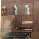 法師温泉 長寿館 - 昭和8年（1933）法師乃湯を描いた絵ハガキ。今も全く変わらない風情を残す