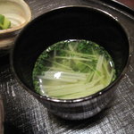 馳走なかむら - 三つ葉の味噌汁