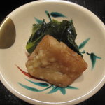 馳走なかむら - 小松菜と揚げ麩のひたし