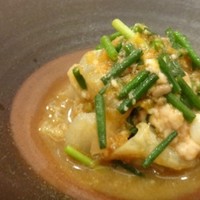 鮨 そえ島 - ◆かわはぎの肝和え・・大好きな品が最初に出されるのは嬉しい。 かわはぎは厚めに切られ、肝タップリで美味しいこと。