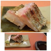 鮨 そえ島 - ◆イサキ・・昆布〆にして炙った品。 今が旬ですのでお味わいがいいこと。