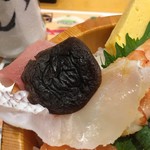 Tsukiji Sushisen - 海鮮ちらしの中に煮椎茸が隠れてた！