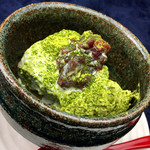 Sumibiya Kushibou - 抹茶ババロアとほうじ茶アイス
