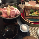 観山聴月 - 純和豚と松茸のすき焼き仕立て