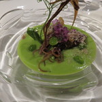 Vel  ROsier - 1704_Vel ROsier_前菜② ホタルイカ うすい豆 新玉葱 金華ハム