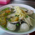 國華街肉燥飯 - 魚皮+魚丸の綜合湯(特別注文) TWD80