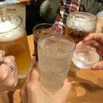 肉匠 迎賓館 奈良店 - まずはカンパーイ