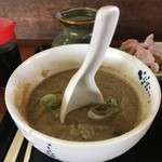 中華そば はやつ - 特濃鶏魚介白湯つけ麺のつけダレ