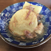 あそび割烹 さん葉か - 丹波大根の猪ほぐし身餡かけ