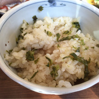 あそび割烹 さん葉か - 兵庫県丹波竹岡農園　菜っ葉と生姜の釜飯