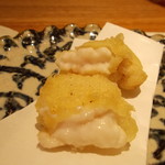 すし瀬名波 - 鯛の白子天婦羅
