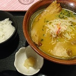 Totogura Nemuro - 根室 蟹味噌ラーメン＋半ライス