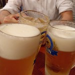 雷餃子 - 生ビール（一番搾り）450円