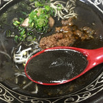 焼肉 三甲 - イカスミのスープ