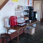 けやき - セルフのお茶、コーヒーコーナー（2011/1）