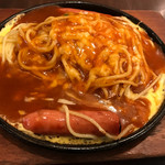 カフェタナカ - ピカンはチーズがスパに絡まっておいひい❗️