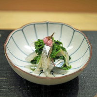 麻布十番 ふくだ - 千葉県の竹岡産のサヨリの昆布締め、菜種和え