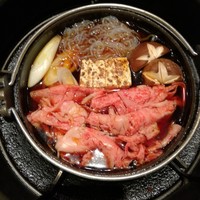 焼肉 銀座コバウ 特別室 - 2017年3月：最高級黒毛和牛のすき焼き
