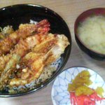 大徳 - 上天丼＋蜆味噌汁（別料金）