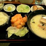 福来順 - 海老チリ・ラーメン定食