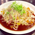 スパゲティハウス チャオ - 「ちゃんぽん」(850円)。ソースをかけるのをケチっただろうビジュアル。ソースは皿を一周させて欲しい。