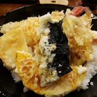 美々卯 本町店 - ミックス天丼セット　2017.4