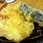 うどん 丸香 - 野菜天盛