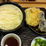 うどん 丸香 - 釜上げうどん＋野菜天盛