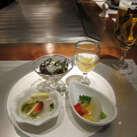 神戸プレジール 本店 - 美肌酢（ゆず）と食前のお愉しみ３種