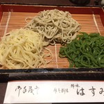 大宮 禅味 はすみ - 三色そばです。