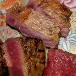 旬熟成hakko - メイン
      発酵熟成肉
      ２種
      上赤身
      部位不明
      豚ロース