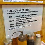 らーめん つの旨 - トッピング説明【その他】 