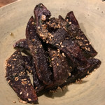 ちそう屋 コイン - シャドークインのフライ へしこバターあえ 650円。