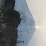 道の駅 朝霧高原 - 今朝5:20頃の富士山 7:00頃から雲に隠れる