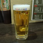 つかふき屋 - 生ビール