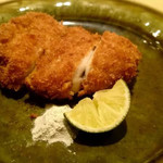 蓮 - 塩でいただいたが、添えられたソースは更に研究したいところ。