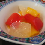 鰻家 - パプリカの酢漬け