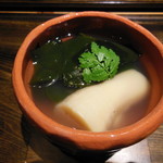 御料理 光安 - 京都産塚原産筍と淡路産わかめ